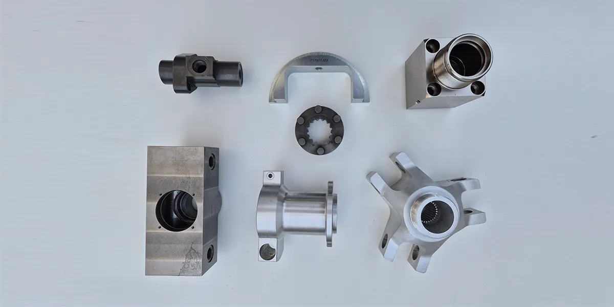 Verschiedene CNC-Frästeile aus Stahl- und Aluminiumlegierungen